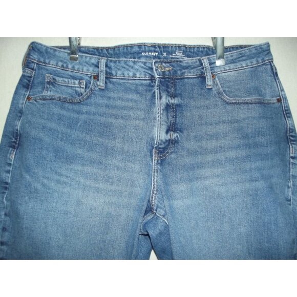 Old Navy Jeans Womens 18P x26" High Rise Curvy O.G. Straight Secret Pockets crop - Picture 2 of 7